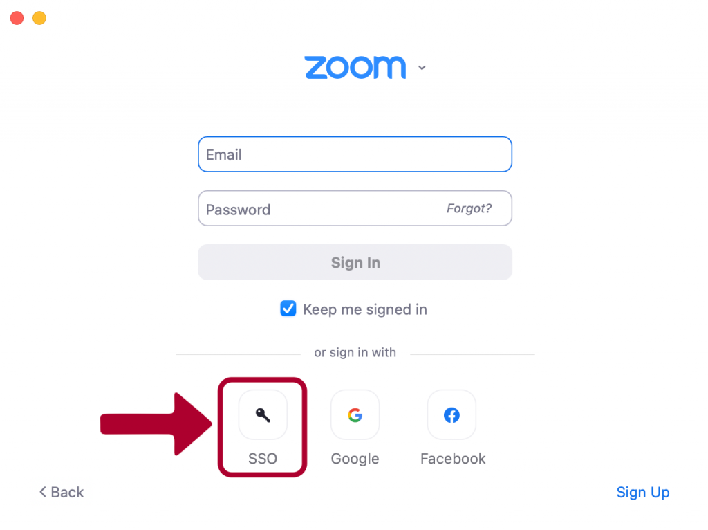 Access Zoom with SSO