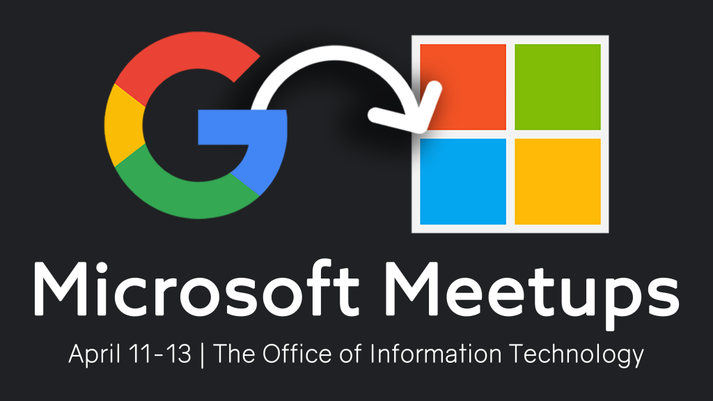 Microsoft Meetups April 11-13