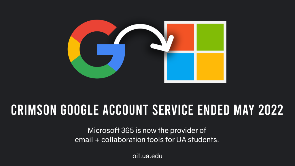 Google account service ended May 2022