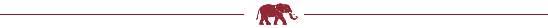 Red line graphic with elephant in center.