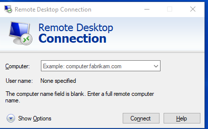 remote desktop connection