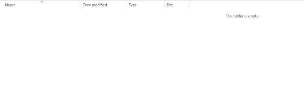 An empty folder